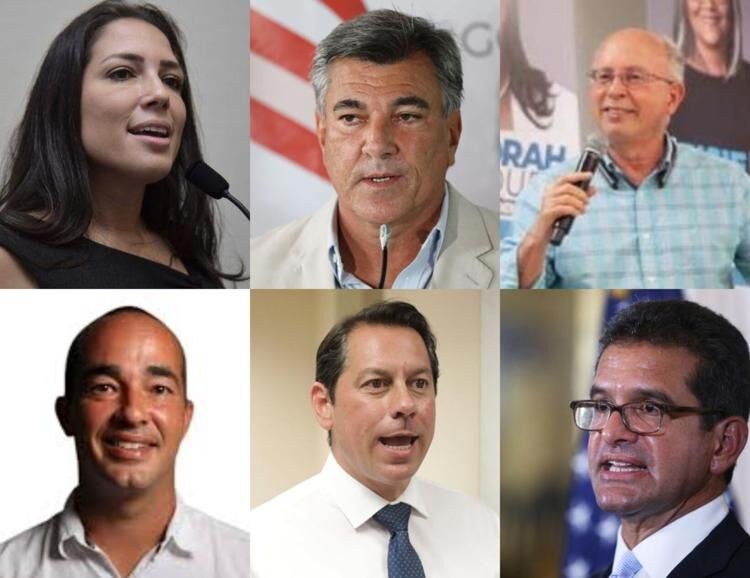 Candidatos a la gobernacion para las elecciones del 2020 - montaje de El Vocero - septiembre 1 2020